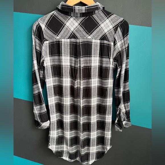 Rails Black and White Plaid Mini Dress - Picture 6 of 11